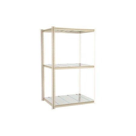 Global Equipment High Capacity Add-On Rack 48x36x963 Levels Steel Deck 1500lb Per Level Tan 716836